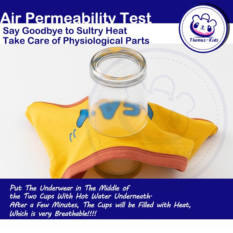 Bộ 5 Quần Lót Boxer Cotton Kháng Khuẩn In Chữ Thời Trang Cho Bé Trai Gái 3-12 Tuổi