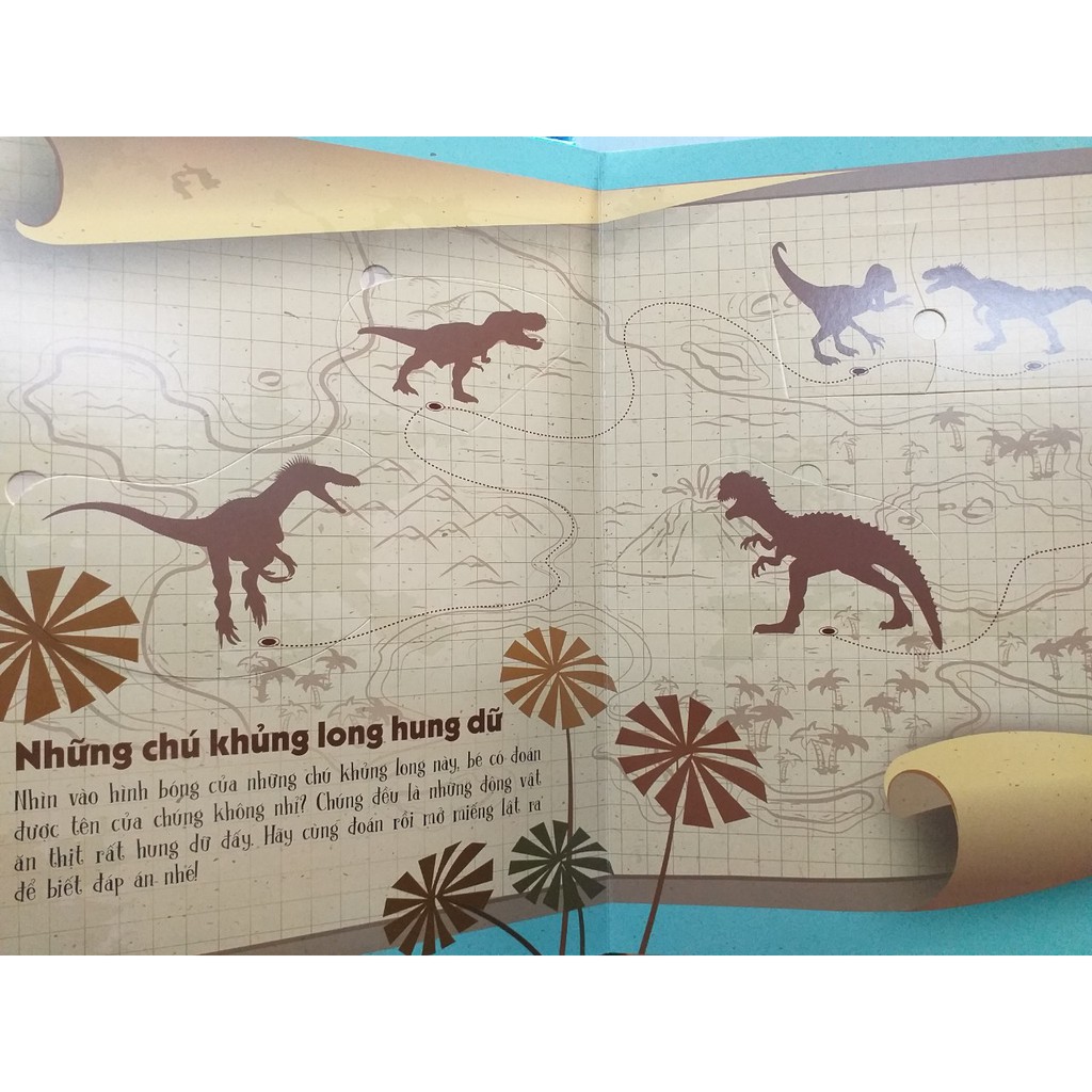 Sách Lift-the-flap - Lật mở khám phá - Dinosaurs - Thế giới khủng long