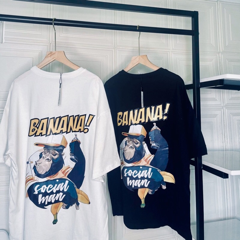 [2Buffalo] Áo thun Unisex, Áo thun nam nữ tay ngắn cao cấp 100% cotton Banana streetwear form oversize đẹp | BigBuy360 - bigbuy360.vn