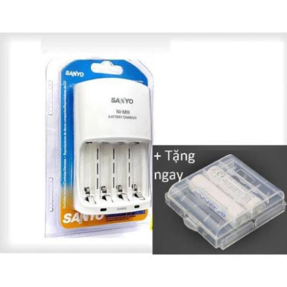 Siêu giảm giá Sạc Pin Sanyo NC-MQN06 Cho Pin AA/AAA loại 1