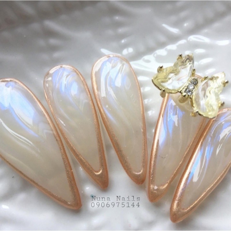 NAILBOX full option chảm bướm Móng up Thiết kế charm bươm bự cute inbox chọn size và  shape đầy đủ phụ kiện CÓ NOW SHIP