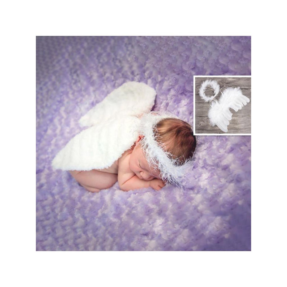 Set Cánh Thiên Thần + Băng Đô Cài Tóc Phụ Kiện Chụp Hình Cho Bé