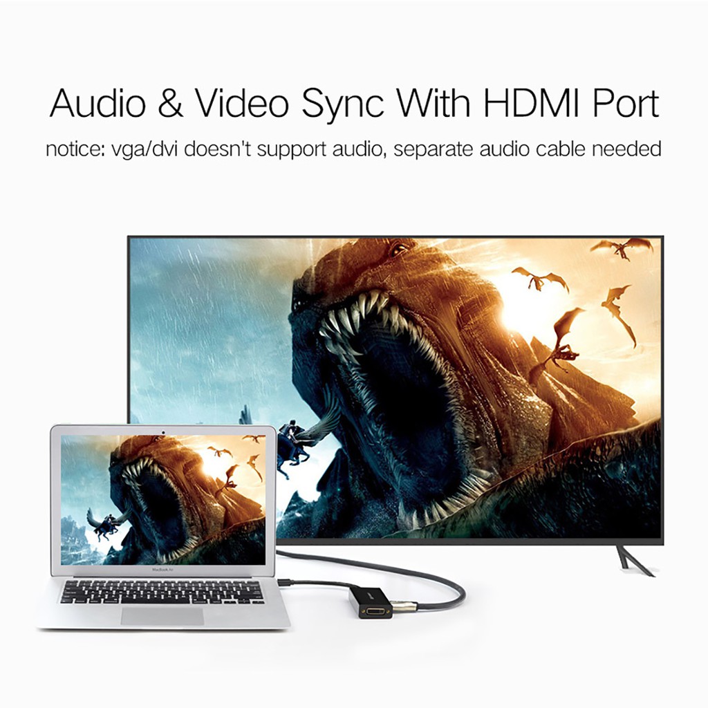 Cáp Mini DisplayPort ra HDMI + VGA + DVI Cao Cấp UGREEN MD114