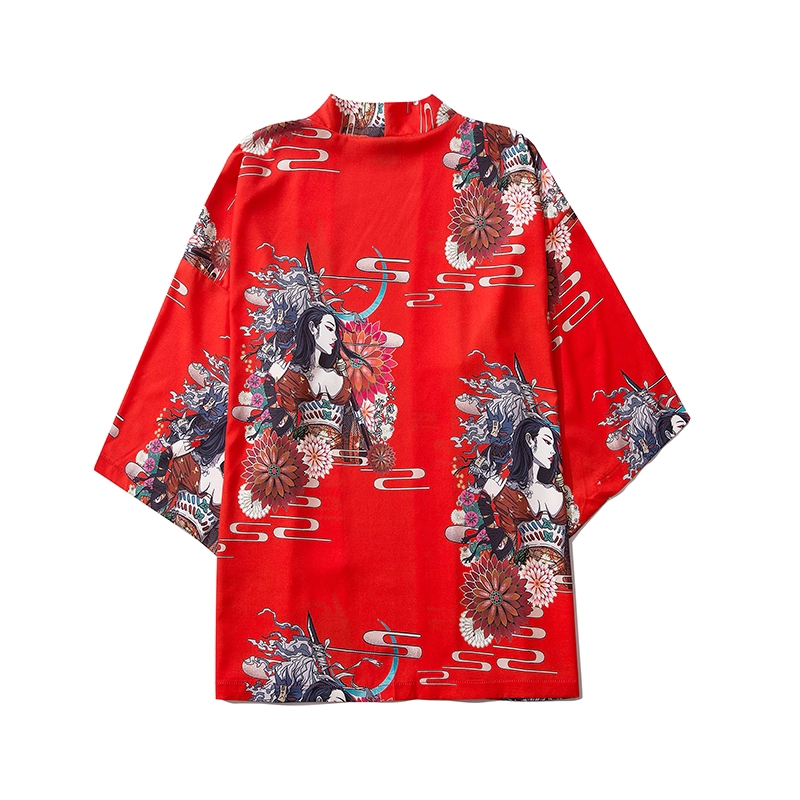 Blue Red Black White Harajuku Japan Kimono  Blazer Cardigans Jacket Big Plus Size Loose Women Men Japanese Harajuku Robes | BigBuy360 - bigbuy360.vn