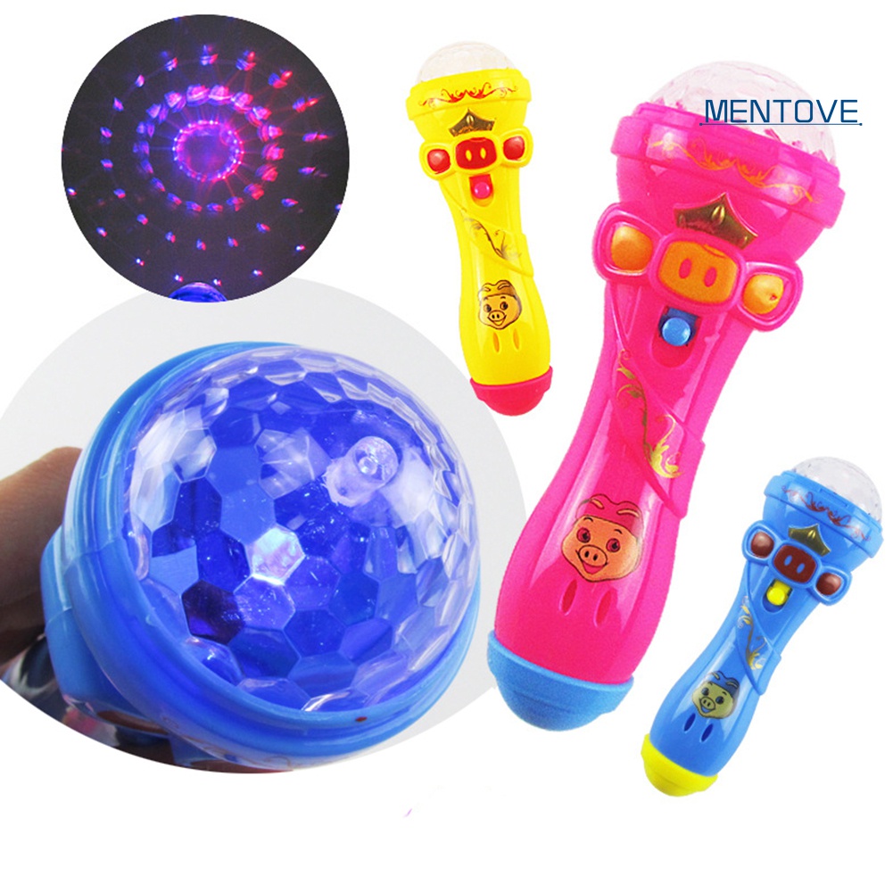 Micro Đồ Chơi Hát Karaoke Có Đèn Cho Bé