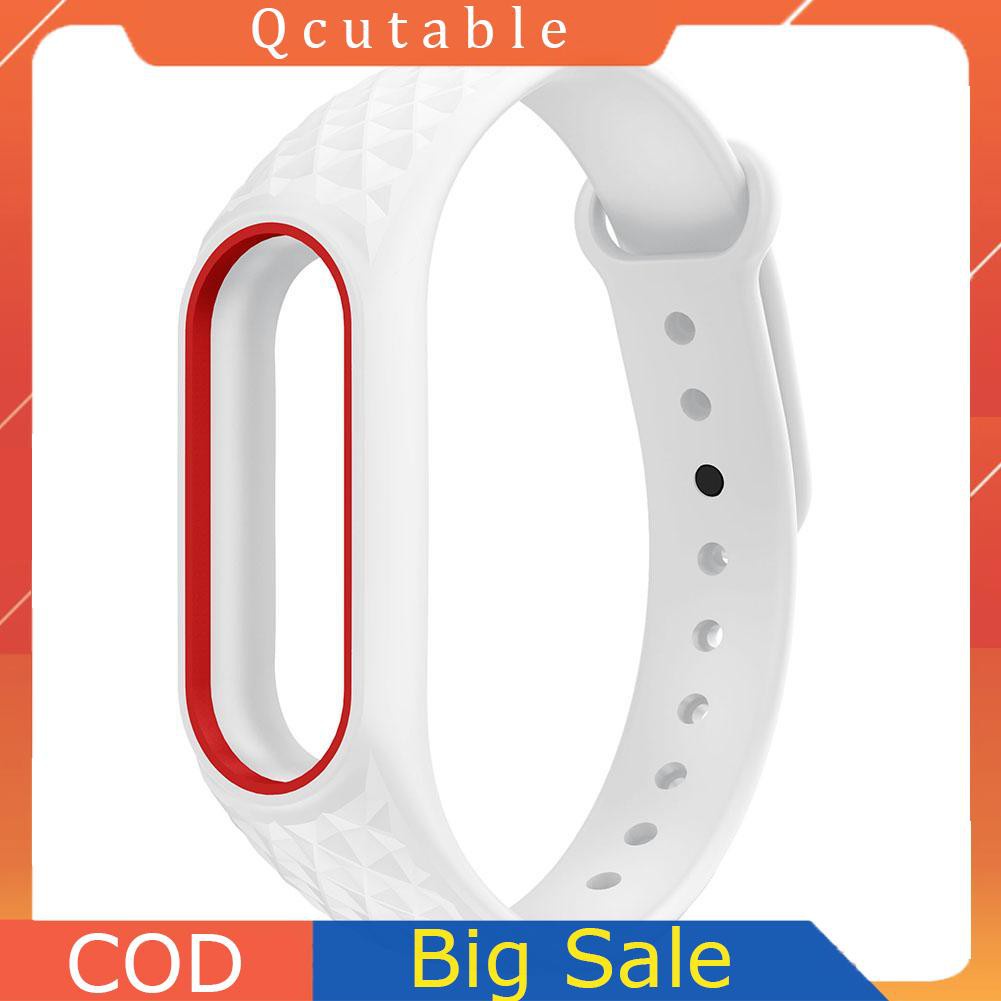 Soft TPU Silicone Bracelet Strap Wristband Replacement for Xiaomi Mi Band 2