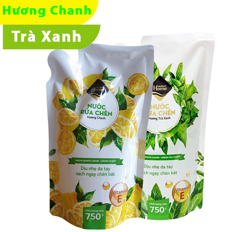 Nước rửa chén VinMart Home Túi 750g