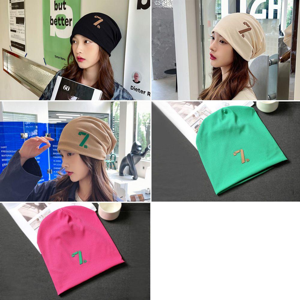 Mũ Beanie Màu Trơn Dễ Thương Cho Nữ