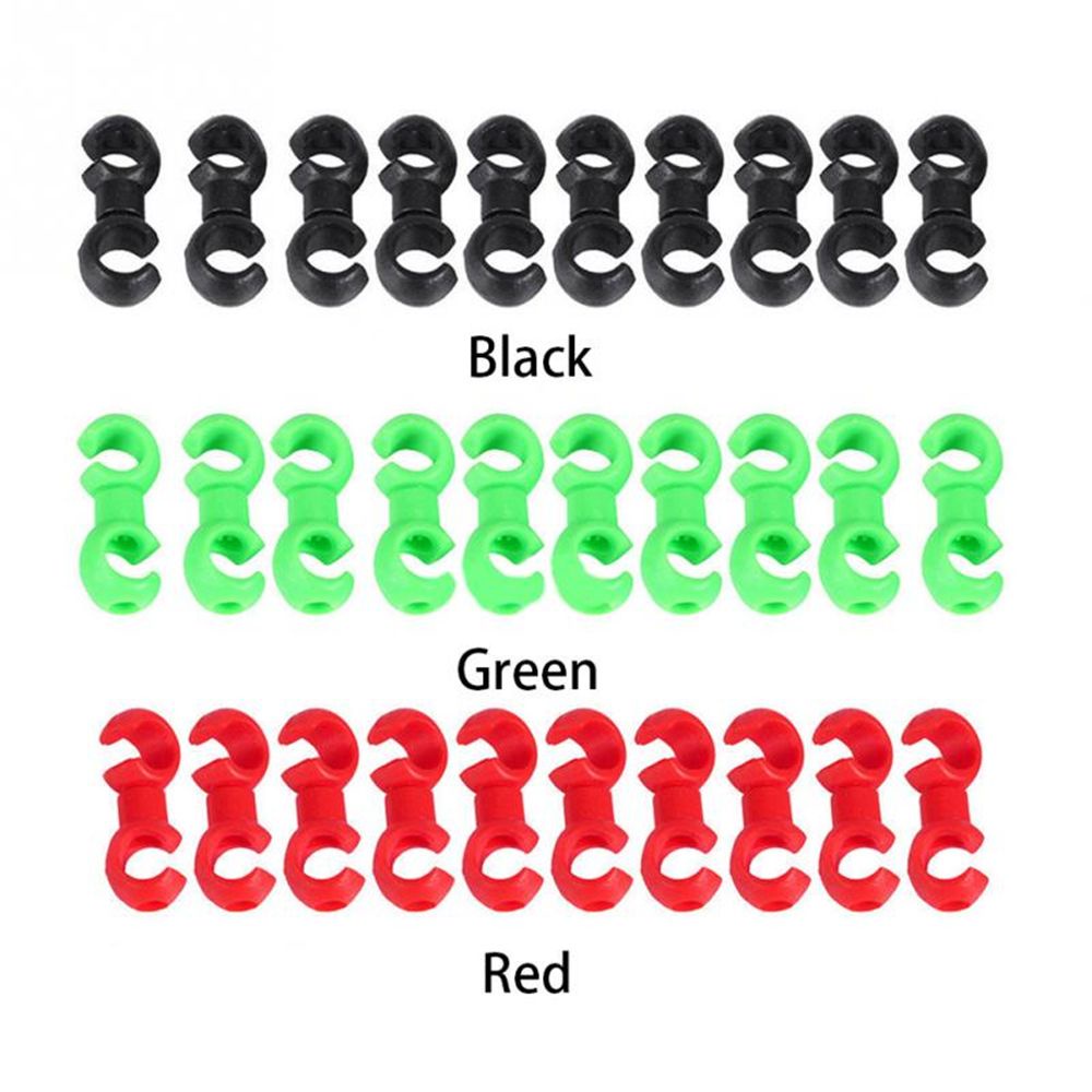 Set 10 Kẹp Dây Phanh Xe Đạp Hình Chữ S Nhiều Màu