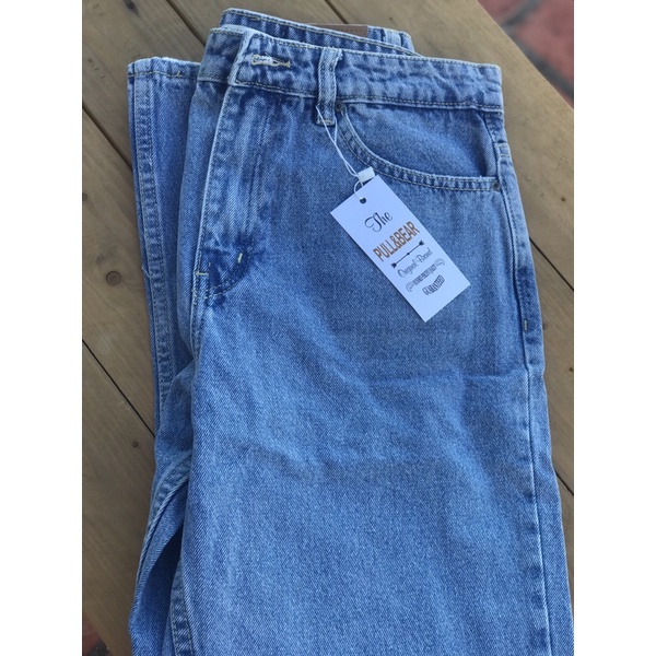 Quần jean nữ P.u.ll & B.ea.r dáng boyfriend chất jean cotton-hàng xuất xịn