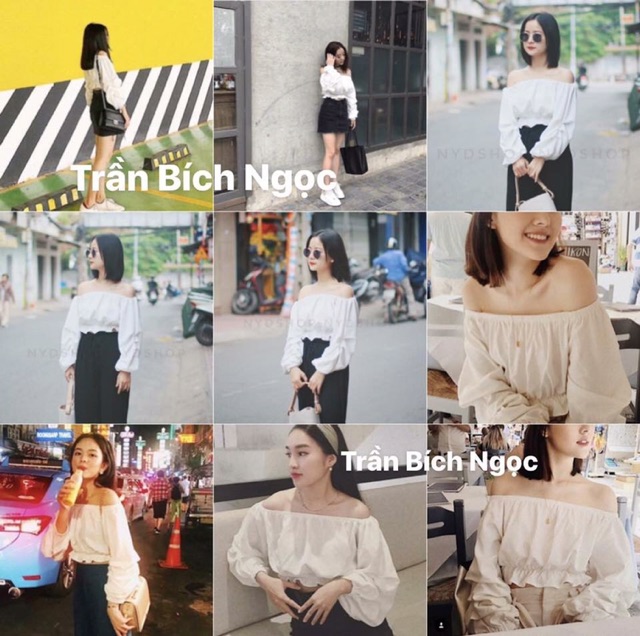 ÁO KAIA CROPTOP - ÁO TRỄ VAI TAY DÀI SIÊU XINH - Áo croptop trễ vai tay phồng nhíu chỉ ulzzang | BigBuy360 - bigbuy360.vn