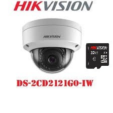 Camera IP Dome hồng ngoại không dây 2.0 Megapixel HIKVISION DS-2CD2121G0-IW ,Thẻ nhớ 32G