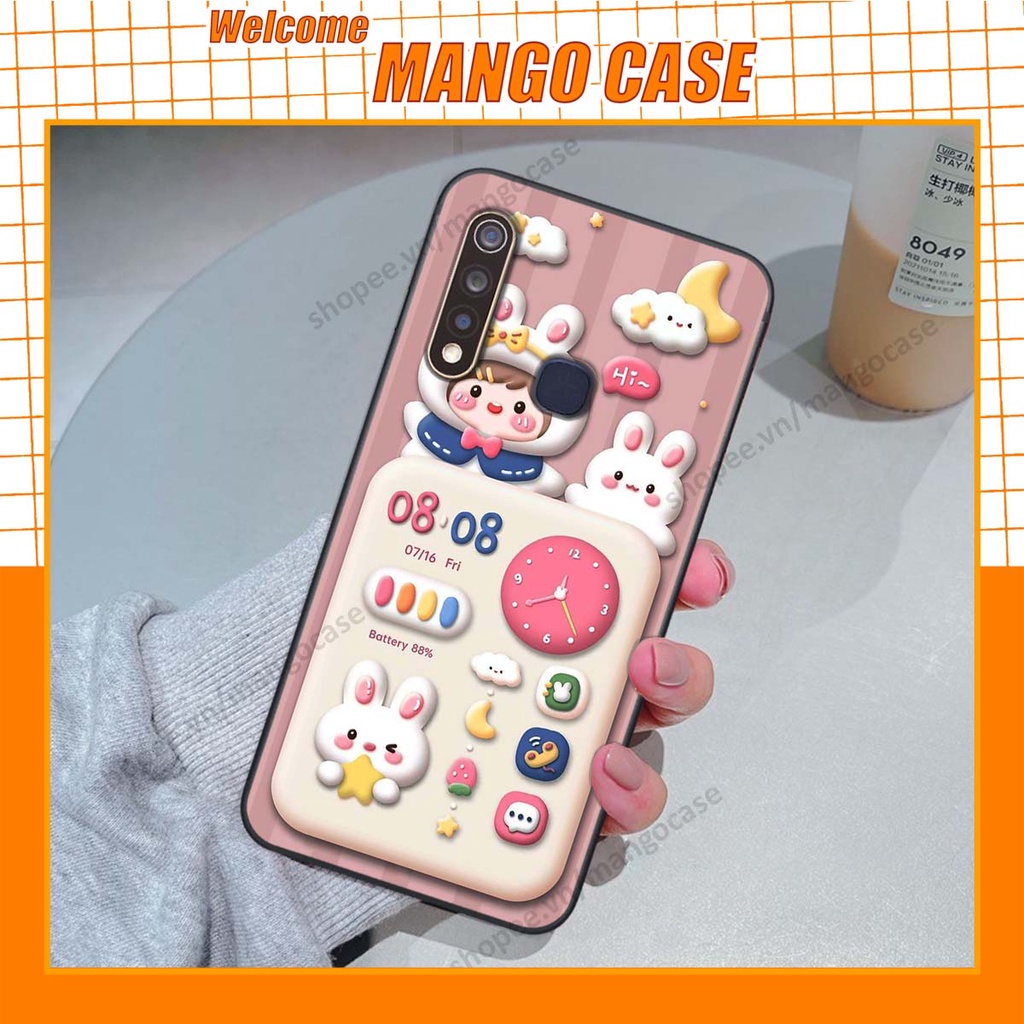 Ốp lưng Vivo Y19 / U3 hình gấu, thỏ, đồng hồ cute dễ thương