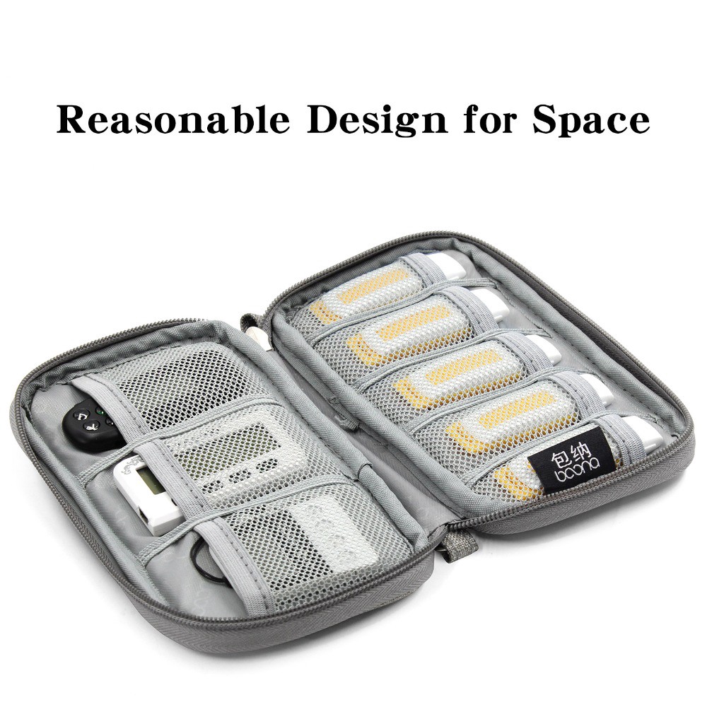 Baona Túi đựng USB nhiều ngăn tiện dụng