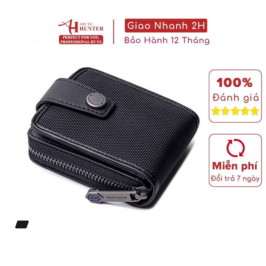 Ví nam đựng thẻ Arctic Hunter thiết kế nhiều ngăn, chống nước, chống xước - Q00012