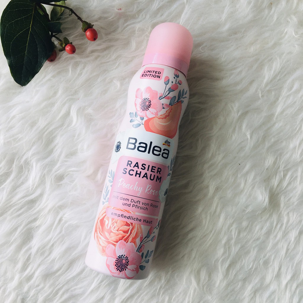 Bọt cạo lông Balea (hàng Đức)- peachy Rose