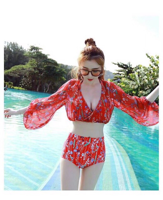 Bộ bikini, Áo tắm , đi biển  4 chi tiết quá chất sz mlxl