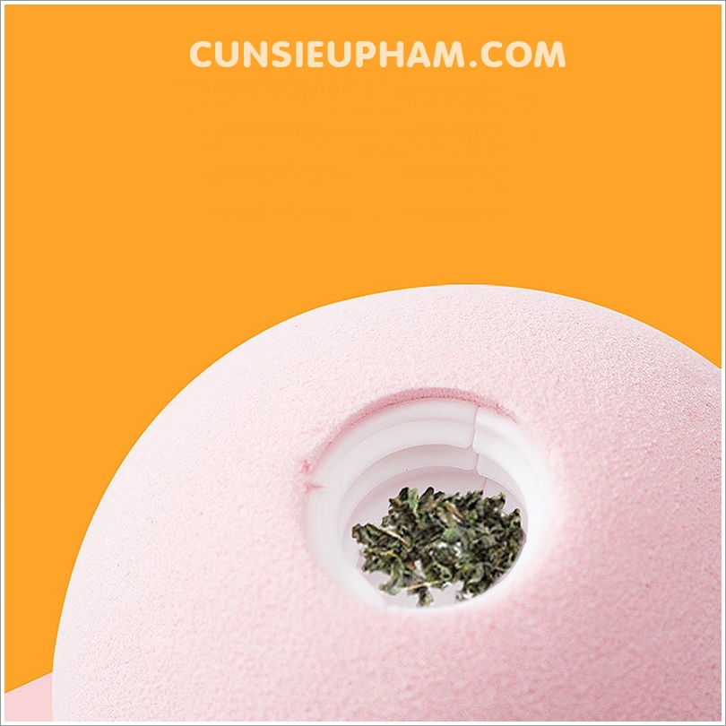 Quả banh âm thanh đồ chơi mèo catnip có tiếng ếch/ chim/ dế