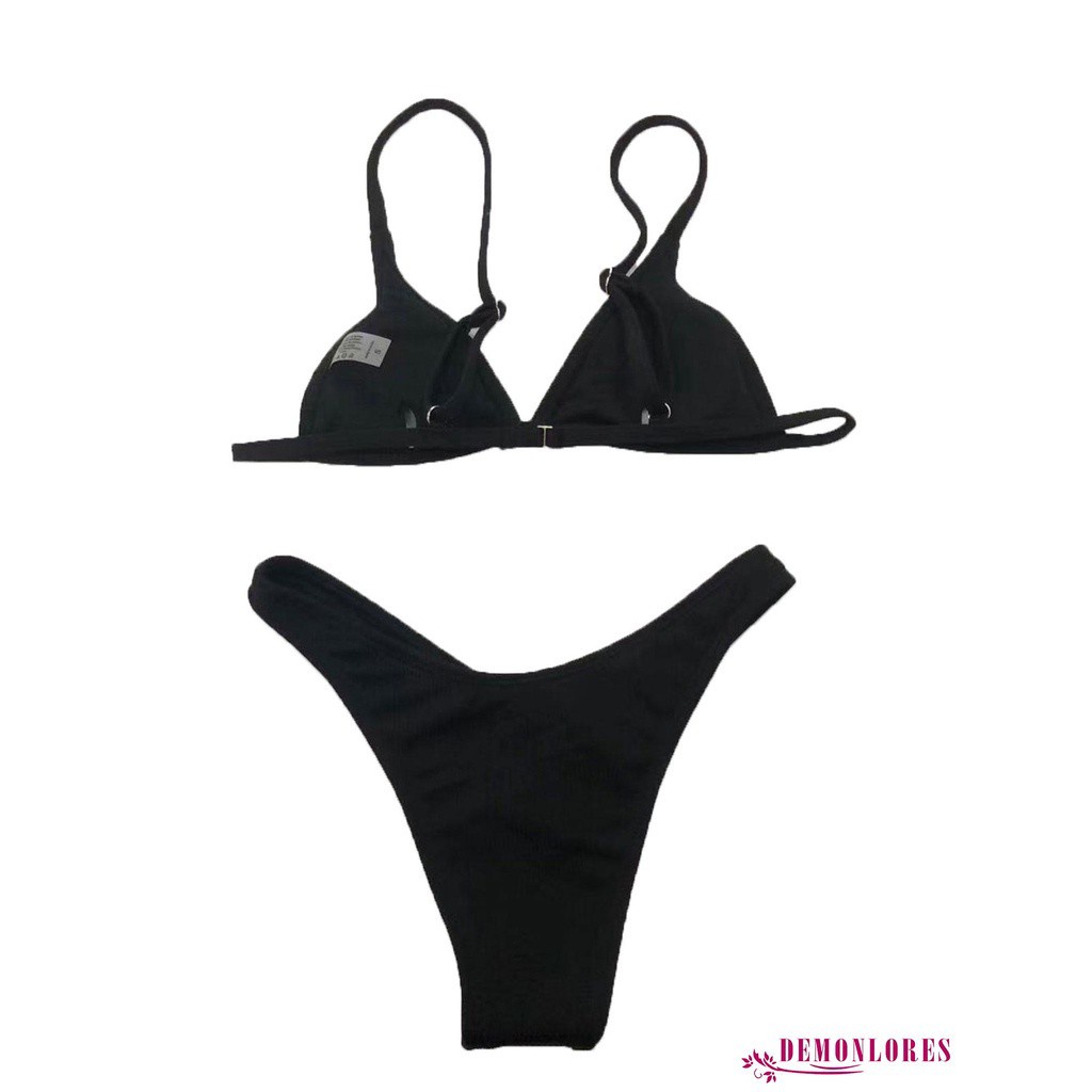 Bộ Bikini 2 Mảnh Cổ Chữ V In Họa Tiết Vui Nhộn Có Đệm Ngực Tháo Rời Được Cho Nữ | WebRaoVat - webraovat.net.vn