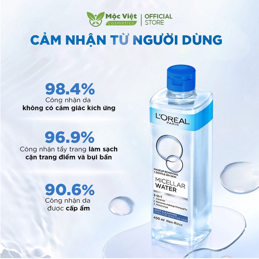 Nước Tẩy Trang L'Oreal Paris 3in1 Micellar Water 400ml