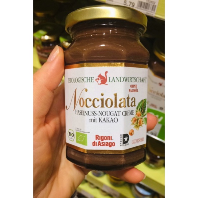 Kem bơ hạt phỉ Nocciolata 250gr