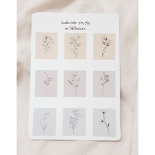 Tờ Bullet Journal/ planner sticker: wildflower