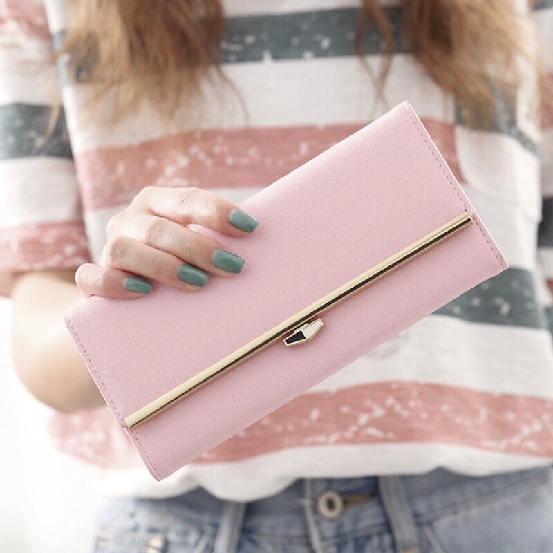 Ví nữ dài cao cấp cầm tay đẹp thời trang hiện đại nhiều ngăn ROSE V25