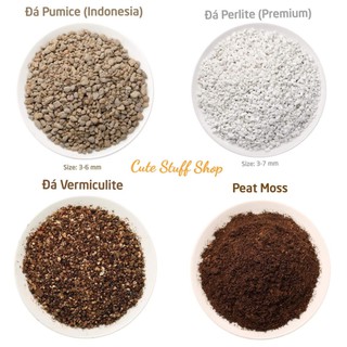Đá Pumice Perlite Vermiculite Peat Moss