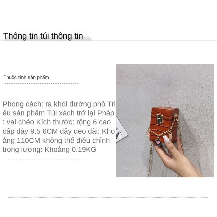 Túi đeo vai mini hình hộp thuốc lá joker năm 2021 thời trang dành cho nữ