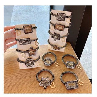 dây chun buộc tóc, vòng đeo tay xin xắn chữ D