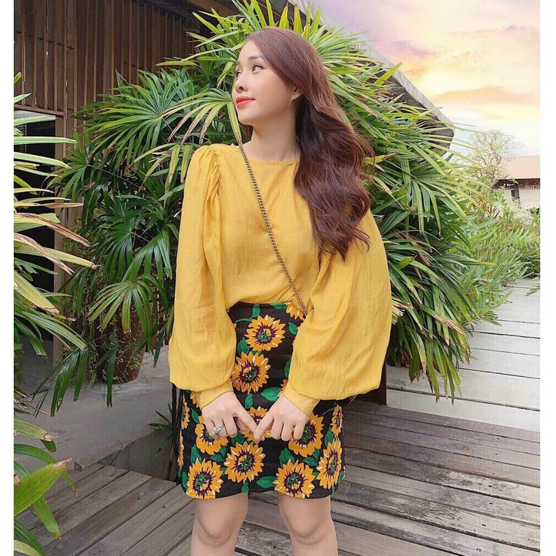 Set đầm váy hoa dễ thương cho nàng đi chơi dạo phố Zashopp