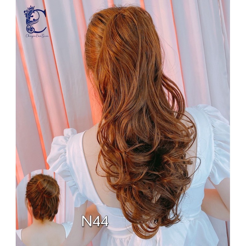 <Ảnh thật> Ngoạm xoăn lửng N44-40cm