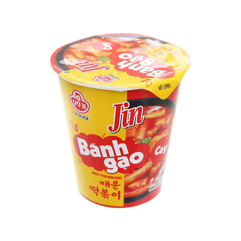 Bánh gạo tokbokki Ottogi Jin cay ly 82g | BigBuy360 - bigbuy360.vn