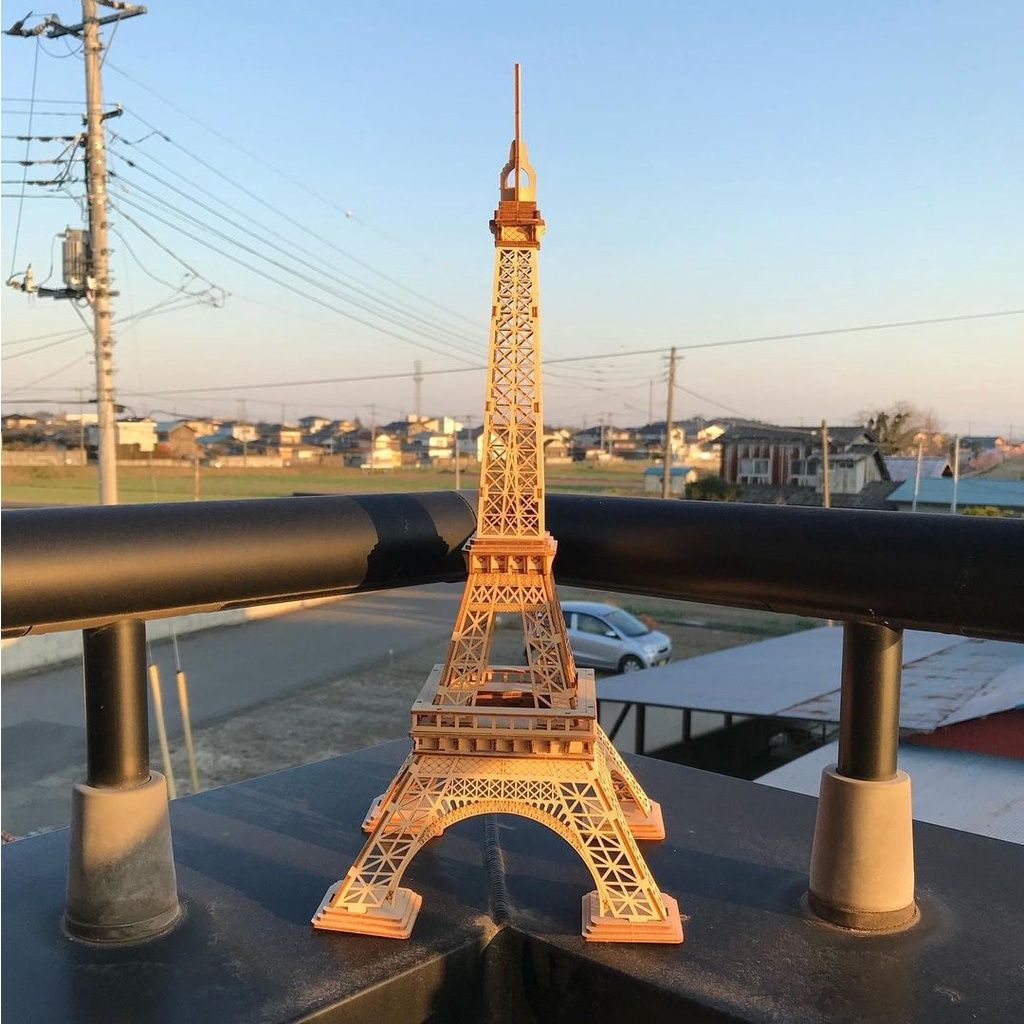 Mô Hình Gỗ 3D Lắp Ráp ROBOTIME Tháp Eiffel Tower TG501 [chưa ráp]