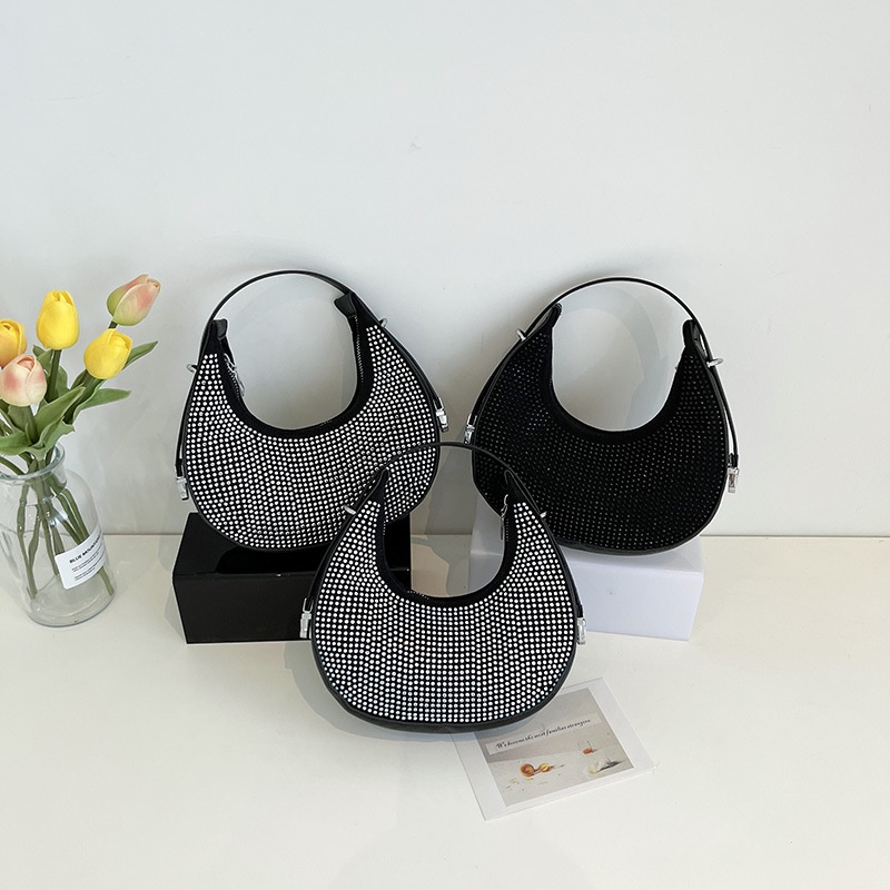 Túi xách tay đính đá nhân tạo sang trọng thời trang dành cho nữ