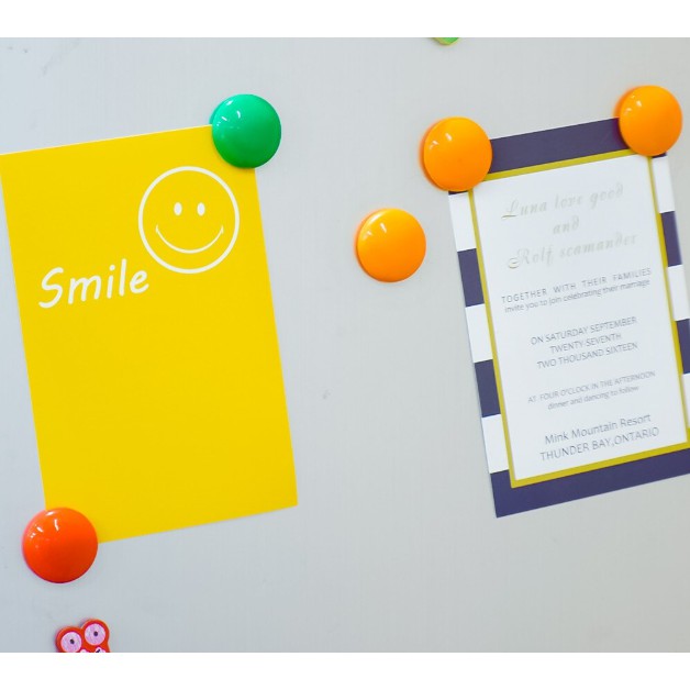 Combo 10 Viên Nam Châm Tròn Dán Tủ Lạnh, Hít Tủ Lạnh Nhiều Màu Mini Dễ Thương ,Lưu Những Ghi Chú Qua Giấy note