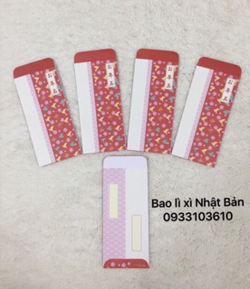 Bao lì xì Phong Cách Nhật Bản (5 bao)