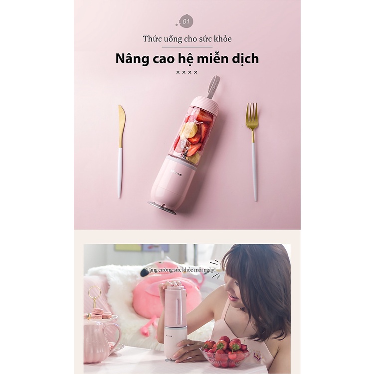 MÁY XAY CẦM TAY BEAR LOẠI 2 CỐC LLJ-D04B1