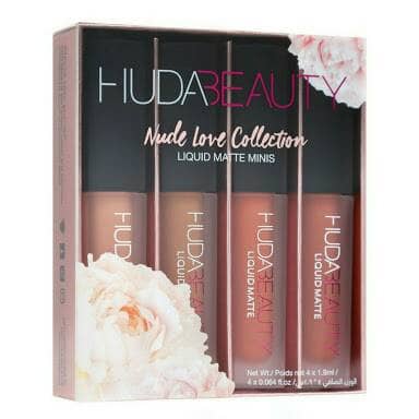 (hàng Mới Về) Son Môi Huda Beauty Dạng Lỏng Màu Nude Mini Xinh Xắn