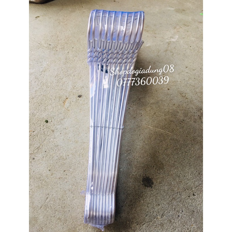 SET 10 CHIẾC MẮC ÁO NHÔM PHƠI QUẦN ÁO CAO CẤP HÀNG DÀY