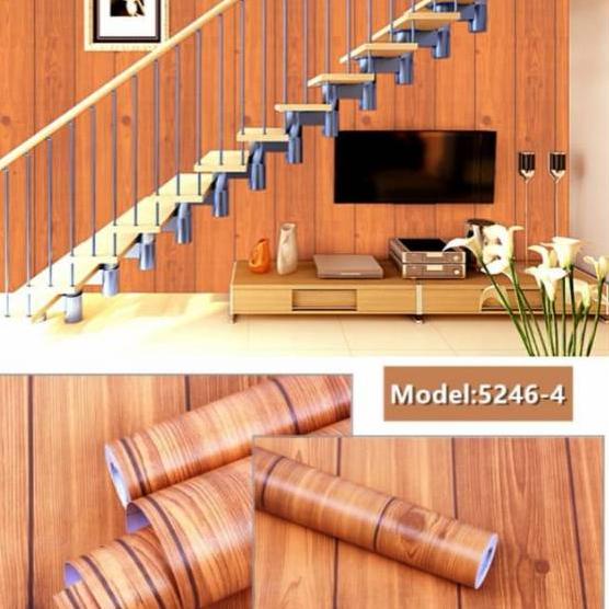 Giấy Dán Tường Họa Tiết Gỗ Nâu Giá Rẻ.