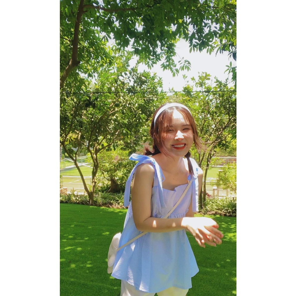 Set áo 2 dây quần short trắng phong cách ullzzang