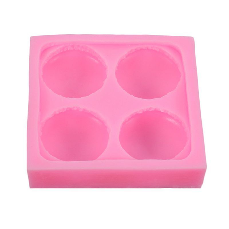 Khuôn Silicone Làm Bánh Macaron 4 Ngăn
