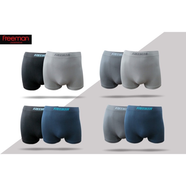 [ HÀNG CAO CẤP] SET 2 QUẦN BOXER DỆT NAM - FREEMAN 6518