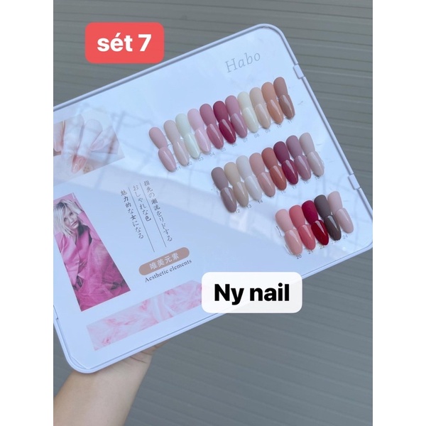 sét sơn gel Habo 24 chai Trend 2021 hiện đại trẻ trung”tặng kèm bảng màu”