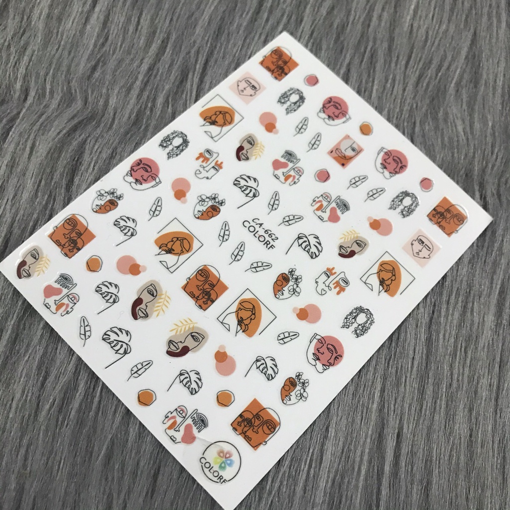 STICKER DÁN MÓNG HÌNH MẶT NGƯỜI