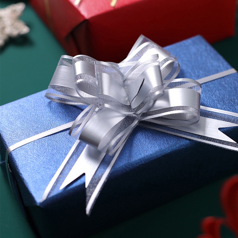 Set 10 nơ ruy băng trang trí cây thông Noel