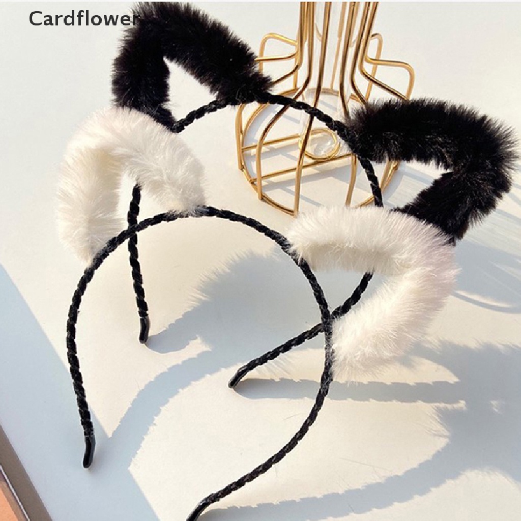 &lt; Cardflower &gt; Cài Tóc Tai Mèo Lông Nhung Dễ Thương Có Chuông Ins Dành Cho Bạn Nữ Đang Giảm Giá