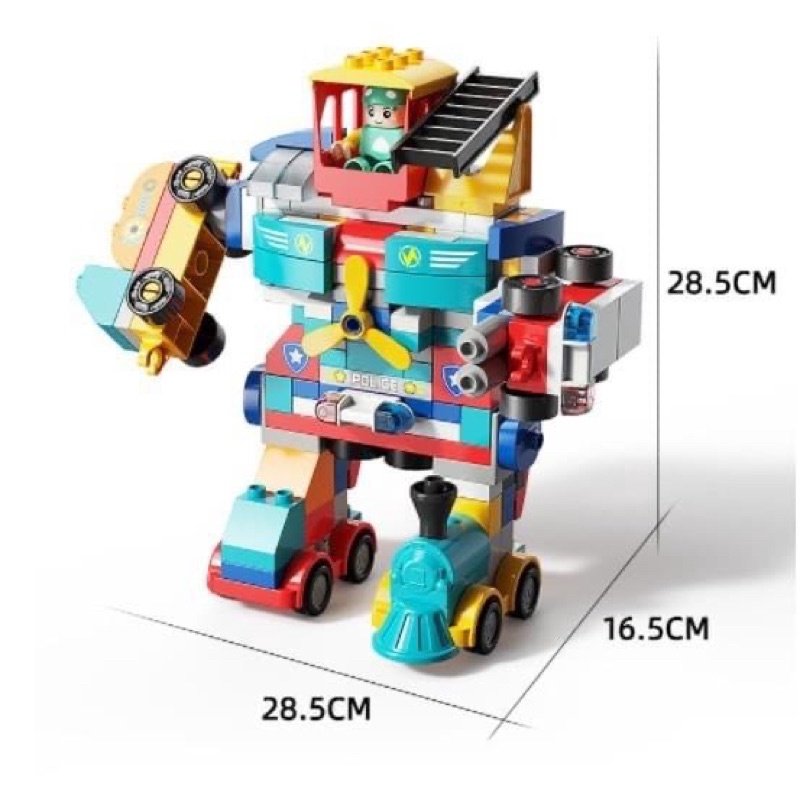 Đồ chơi lắp ghép đa năng Duplo Robot 195 chi tiết- đồ chơi thông Bi’s House