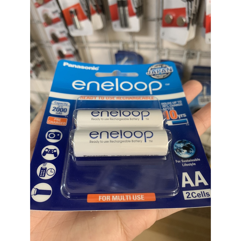 Pin Sạc Eneloop AA 2000mAh - Pin sạc tiểu Panasonic chính hãng